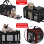 Cat Carrier - Airline Approved, Top Opening Portable Dog Bag with Breathable Mesh/Removable Mat, Adjustable Shoulder Strap & Bowl, Foldable Travel Cage, M, Grey (Max 7kg) Image 4