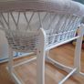 White Moses basket with stand / Cot Image 3