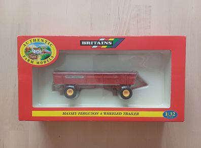 Britains Massey Ferguson 4 Wheeled Trailer Farm Model 1:32 Scale 9567 MINT