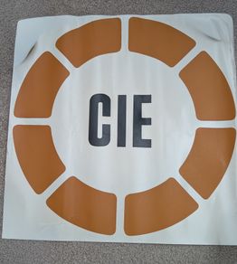 Large original 1970s CIE decal for rolling stock and locomotives.