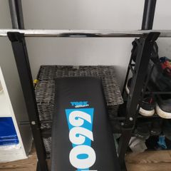 Bench Press Station +Iron Barbell +30kg Iron weight