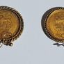 coin earrings ext. rare variant 1825 and 1826 UK shillings Image 4