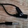 Audio Stereo Plug 3.5mm 1 Male to 2 Female Adapter Cable Splitter microphone and headphone Image 3
