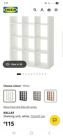 Ikea Kallax Shelving Cube Storage Unit