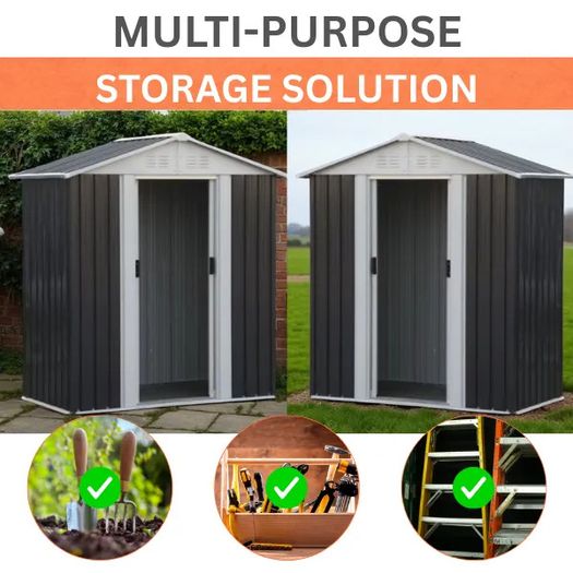 Metal Shed 5x3FT Apex Roof