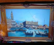 Venetian Grand Canal - Antique Frame Reproduction Print