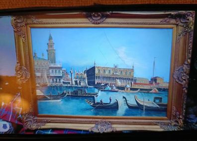 Venetian Grand Canal - Antique Frame Reproduction Print