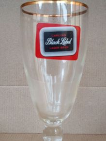 Vintage Retro Carling Black Label Half Pint Glass
