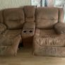 Brown Recliner Sofa and Matching Recliner Chair Image 6