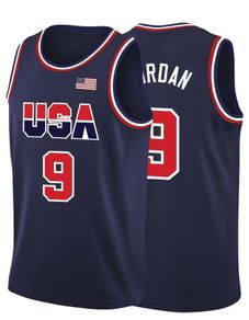 Embroidered Basketball Jersey USA basketball team Michael Jordan #9 size medium