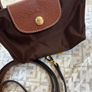 Longchamp le Pliage mini / strap / brown/ new Image 5