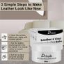 Leather Recoloring Balm, Leather Repair Kit for Furniture Vinyl Sofa, Purse, Shoes, Car Seats, Steering, Leather Couch Paint Leather Color Restorer on Faded & Scratch Quick Dry (75ML WHITE) Image 5