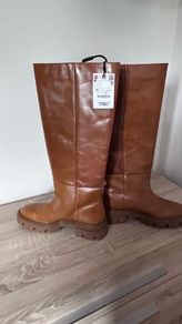 Only Once Price Reduced - Zara Brown Tall Boots