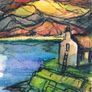 Ireland Inspired Aquarell Landscape from the Artist Image 3