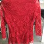 Ladies Red lace top. Size 10 Image 4
