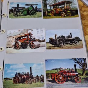 Steam Traction Showman's Engine Vintage Card