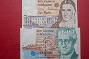 Two Irish C Series Notes: 10 Pounds &amp; 5 Pounds (1999)