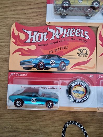 Hot Wheels 50th Anniversary set of 5, new.