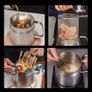Brand New LOVIVER Stainless Steel Oil Filter Pot, Image 4