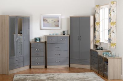 Nevada 3 Door 2 Drawer Wardrobe Nationwide Delivery