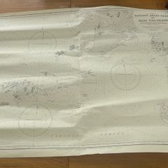 Vintage Sailing Chart China Sea