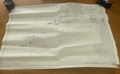 Vintage Sailing Chart China Sea