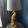 NEXT Black & Gold Peacock Lamp Set Pair of Table Lamps + Floor Lamp Image 5