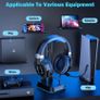 INSMART PS5 PS4 Headset, PC Gaming Headset Over-Ear Gaming Headphones with Mic RGB Light Noise Cancelling & Volume Control for Laptop Mac New Xbox One PS4 PS5 (FREE SHIPPING) Image 2