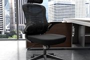 Ergonomic Office Chair Computer Chair with Adjustable Headrest/Lumbar Support, High Back 3D Armrests Home Mesh Chair (Black)