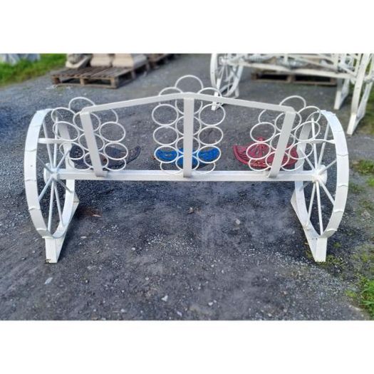 Cart Wheel Bench With tractor Seats KAS1359