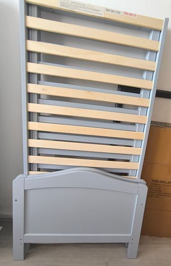 Nested Sorrento Cot Bed in Grey