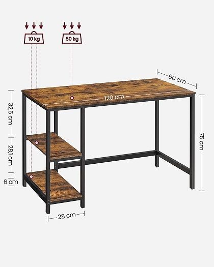 New Home Office Desk + Ladder Shelf - FREE P&P