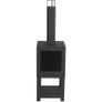 Esschert Design Outdoor Fireplace with Firewood Storage Black FF410 Image 2