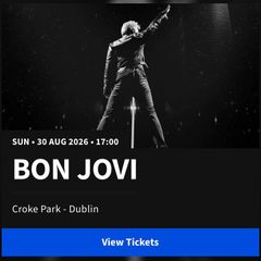 2 Bon Jovi Tickets 150euro for the pair