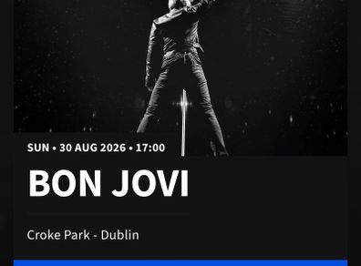 2 Bon Jovi Tickets 150euro for the pair