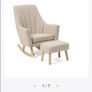 Nursery arm chair with foot stool Image 4