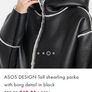 Black White Asos Coat Image 3