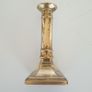 Vintage brass column candlesticks pair Image 6
