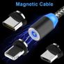 Round Micro USB Magnetic Charger Cable For Android Galaxy S7 S6 Edge ZTE HTC Image 2