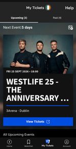 Westlife Tickets