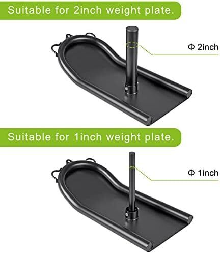 Weight Sledge for Workout and Fitness Strength Training - For Athletic Exercises, Speed Improvement, Easy Through Obstacles, Suitable for 1" Weight Plate
