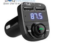 main image for ad 25712 Wireless Bluetooth Handsfree Car Kit FM Transmitter MP3 Player Dual USB Charger
