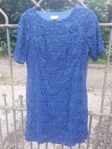 Monsoon royal blue lace dress (free post)