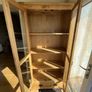 solid oak cabinet with glass doors Image 3