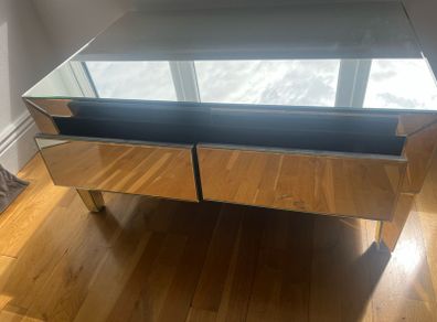 Mirrored coffee table