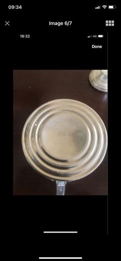 Antique Silver Footed Sugar and Milk Bowls