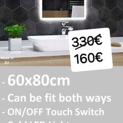 LED Bathroom Mirror 60x80cm