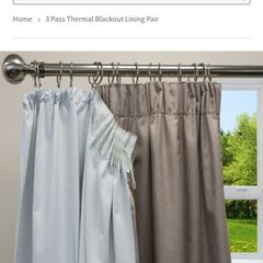 Thermal blackout lining pair