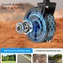 100L Festival Trolley Foldable Trolley Cart on Wheels 100KG/220LBS - Portable Folding Wagon Cart with Drink Holders for Grocery Outdoor Sports Garden Camping Image 3