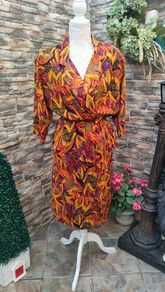 Vintage 80s peplum dress Small Postage included